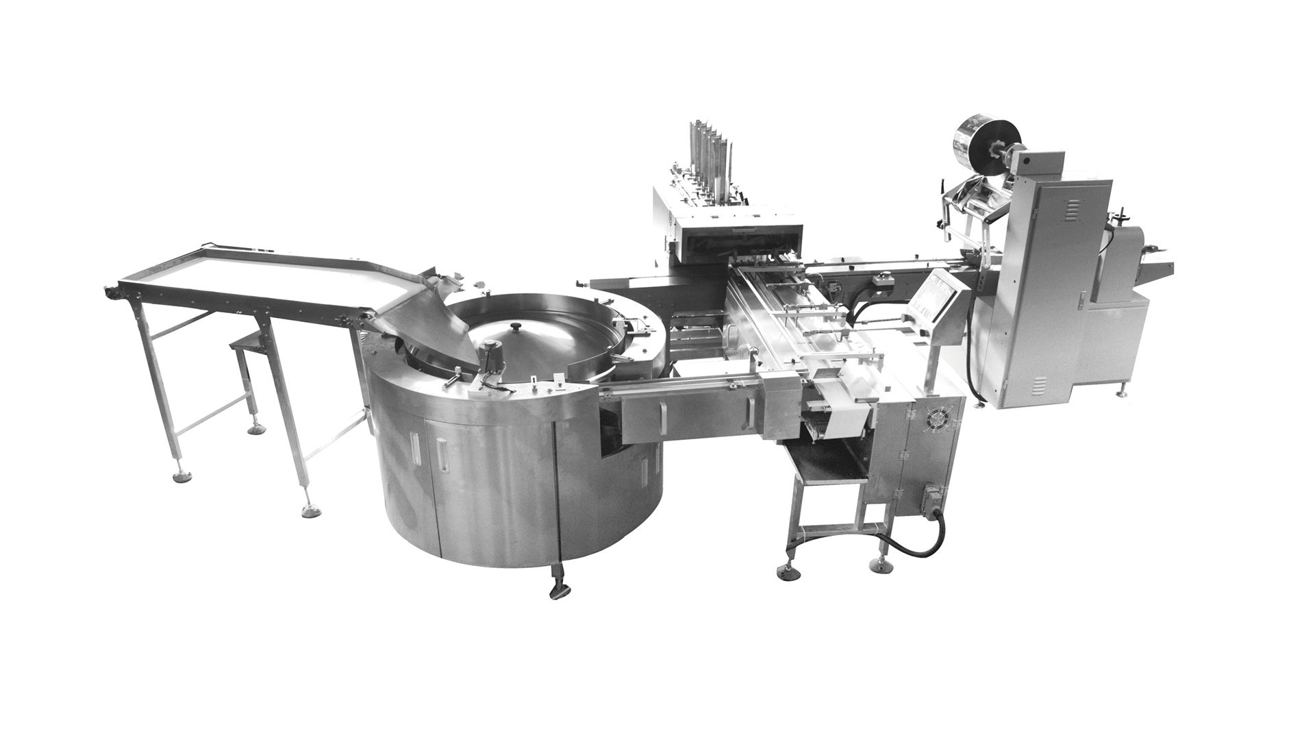 Rotating Plate with Tray Loading Feeding & Packing Line
